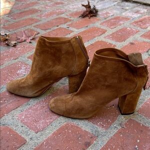 Aquazzura Tan Suede Chukka Boots-gorgeous !!